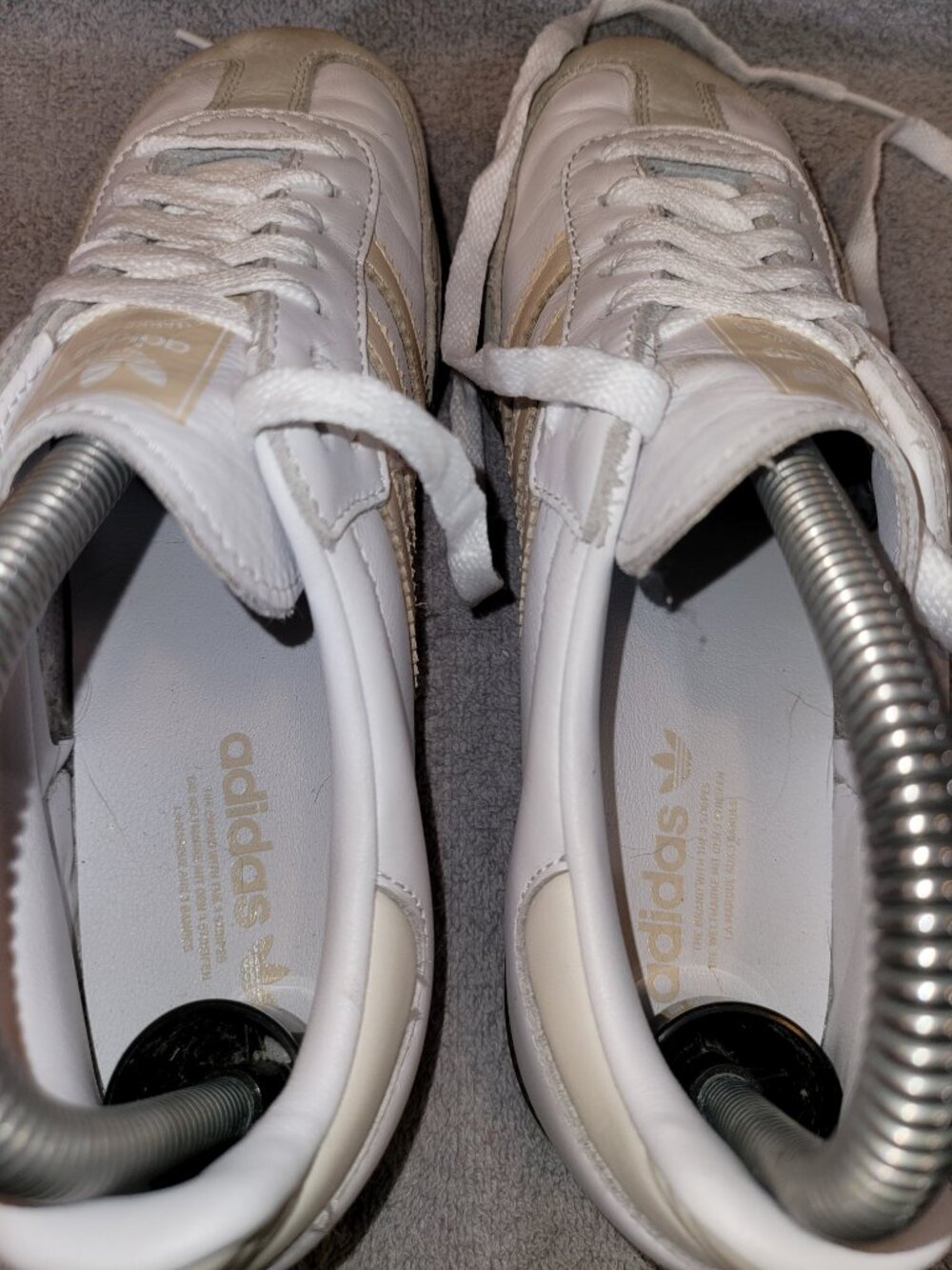 Adidas Samba OG Women's Size 6 White Sand Strata Brown Sneakers JH7300 (#1963) - Picture 4 of 16